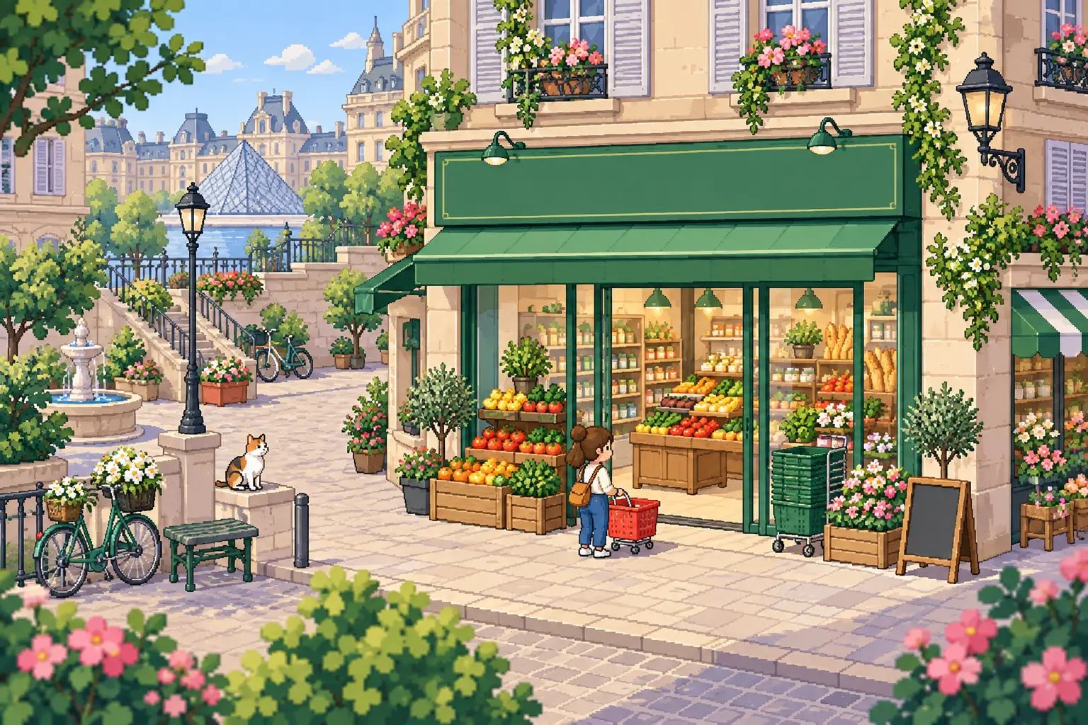 L’univers parisien en pixel art de Petit Panier